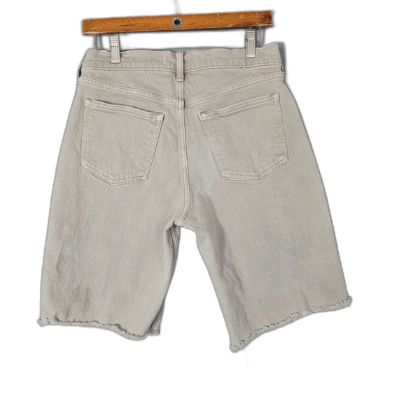 Abercrombie & Fitch The Baggy Low Rise Jorts in Tan Sz 27 US 4 10" - Picture 3 of 8